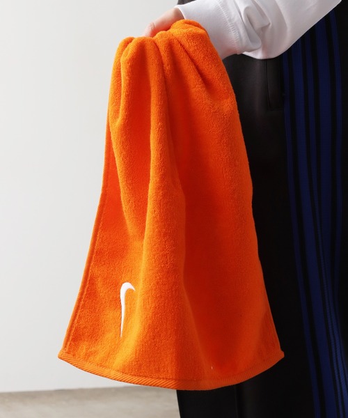 NIKE（ナイキ）の「NIKE/ナイキ ソリッド コアタオル ミディアム（ハンカチ/ハンドタオル・メンズ・ライトブルー/ブラック/オレンジ・FREE）」の11枚目の写真