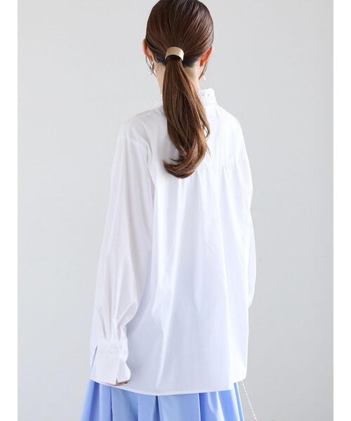 Te chichi（テチチ）の「ケミカルレースカラーシャツブラウス（シャツ/ブラウス・レディース・サックスブルー/ブラック/オフホワイト・F）」の9枚目の写真