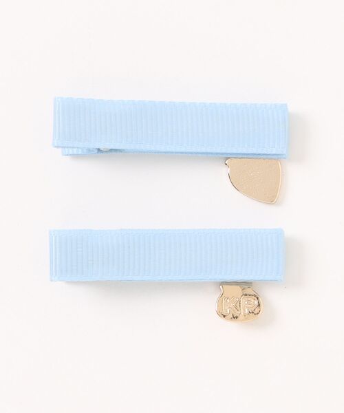 KP DECO（ケーピーデコ）の「イチゴモチーフヘアクリップ（バレッタ/ヘアクリップ・キッズ・オフホワイト/サックスブルー・FREE）」の3枚目の写真
