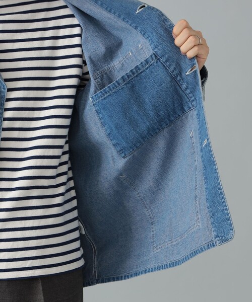 美品✨ AUBERGE オーベルジュ DINO BL デニムカバーオール 42 AUBERGE / DINO BL デニムカバーオール（ブルゾン）｜AUBERGE