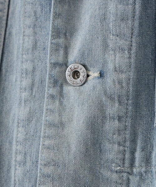 AUBERGE（オーベルジュ）の「AUBERGE / DINO BL デニムカバーオール（ブルゾン・メンズ・インディゴブルー・40/38/42/44）」の7枚目の写真