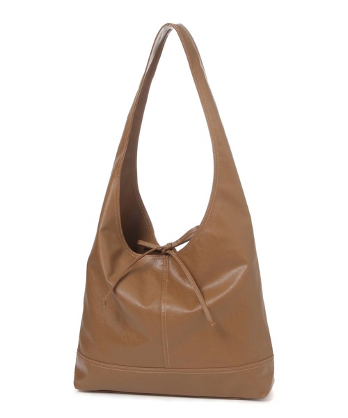 LAKOLE（ラコレ）の「ソフトトライアングルトートバッグ / 319966（トートバッグ・レディース・ライトブラウン/オフホワイト/ブラック・FREE）」の6枚目の写真