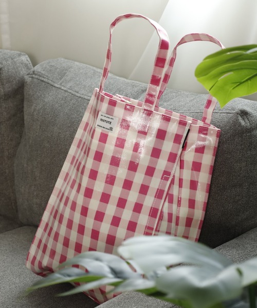 ROOTOTE（ルートート）の「ROOTOTE　ラミネート加工トートBAG（トートバッグ・レディース・B/C/A/レッド系その他/ピンク系/ホワイト系/イエロー系・FREE）」の4枚目の写真