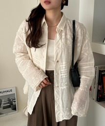 efill | ウエスト シャーリング風 レトロ シャツ(シャツ/ブラウス)