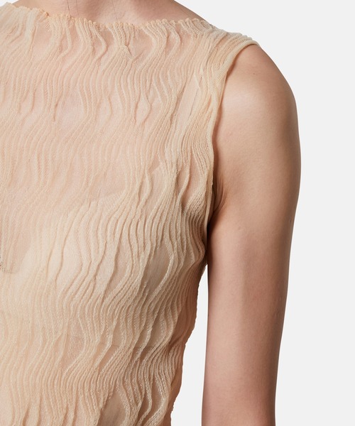 iRENE(アイレネ)の「ウェーブパターンニットトップス / Wave Pattern Knit Tops(ニット/セーター・レディース・グレー/アイボリー/ブラウン・36)」の17枚目の写真