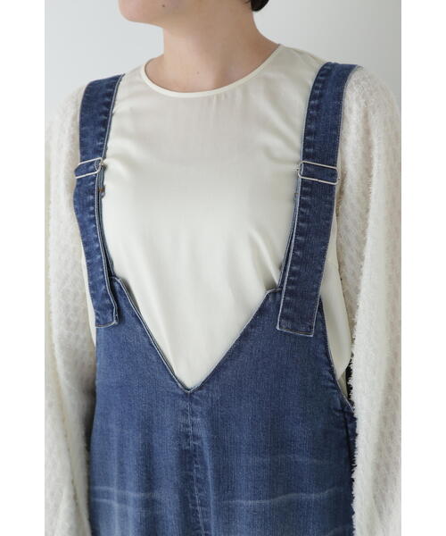 Healthy denim(ヘルシーデニム)の「【Healthy DENIMコラボ】オーバーオール(サロペット/オーバーオール・レディース・ホワイト系その他/ネイビー・MEDIUM)」の19枚目の写真