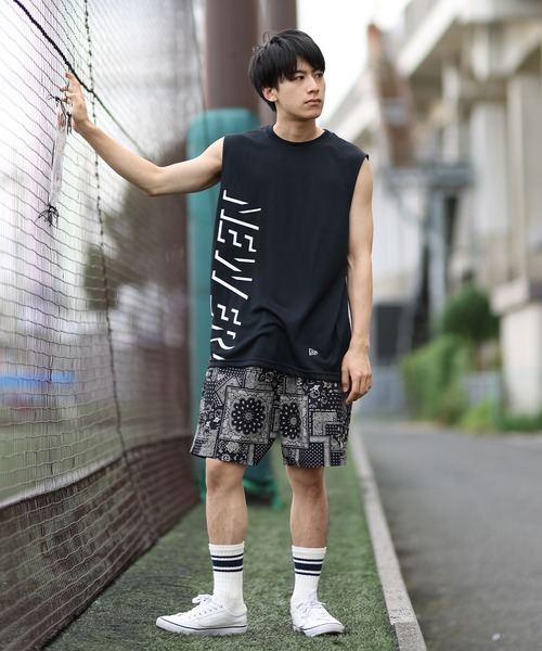 NEW ERA（ニューエラ）の「NEW ERA/ニューエラ タンクトップ ブランドロゴ 14410164/14410166（タンクトップ・メンズ・ホワイト/ブラック・M/L/XL）」の8枚目の写真