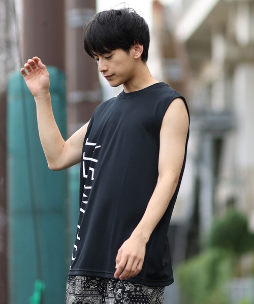 NEW ERA（ニューエラ）の「NEW ERA/ニューエラ タンクトップ ブランドロゴ 14410164/14410166（タンクトップ・メンズ・ホワイト/ブラック・M/L/XL）」の10枚目の写真
