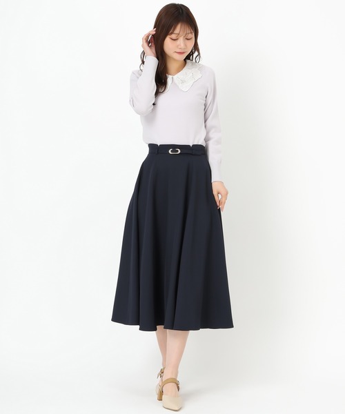 MISCH MASCH(ミッシュマッシュ)の「レース刺繍衿ニット(ニット/セーター・レディース・ホワイト/グレー/ブルー・フリ-)」の12枚目の写真