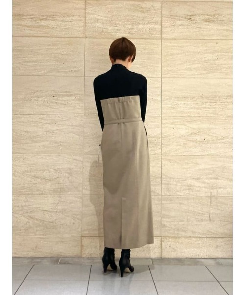 超美品25SS アルアバイル スラブオックステレコドッキングワンビースM スラブオックステレコドッキングワンピース | allureville (Women