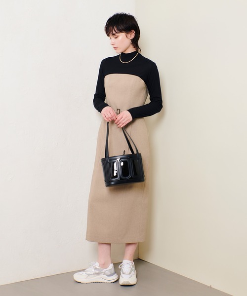 新品タグ付✨25SS アルアバイル スラブオックステレコドッキングワンビースM スラブオックステレコドッキングワンピース|allureville