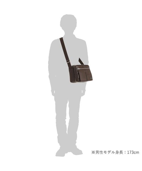 PORTER(ポーター)の「フリースタイル ショルダーバッグ(L)(ショルダーバッグ・メンズ・イエロー/ブラウン/ブラック・FREE)」の8枚目の写真