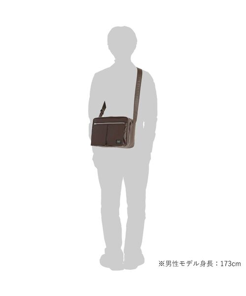 PORTER(ポーター)の「フリースタイル ショルダーバッグ(L)(ショルダーバッグ・メンズ・イエロー/ブラウン/ブラック・FREE)」の10枚目の写真