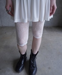 G.V.G.V.(W[B[W[B[)STRETCH LACE BELOW THE KNEE LEGGINGS(MX/Xpbc)