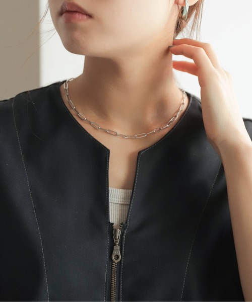 ステンレスコマチェーンネックレス | NOMBRE IMPAIR