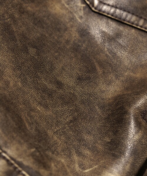 McGREGOR(マックレガー)の「McGREGOR COLLECTION/マックレガー コレクション レザレッド フェード加工 トラッカージャケット(ブルゾン・メンズ・ブラック/ブラウン・MEDIUM/LARGE)」の18枚目の写真