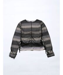 VEQUM | 【VEQUM】STRING GATHER SHEER TOP(Tシャツ/カットソー)