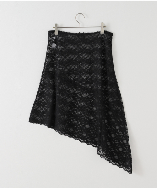 美品【PROVOKE】stretch lace asymmetry skirt stretch lace asymmetry SK | PROVOKE design bout