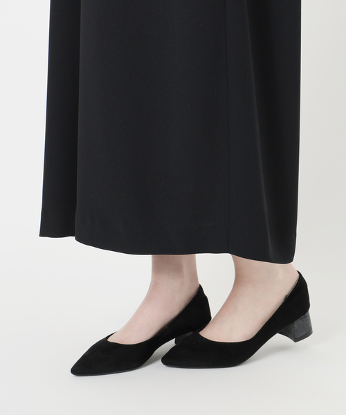 VERMEIL par iena(ヴェルメイユパーイエナ)の「SAQUI サキ Georgette Neck Gatherd One-piece 25BF01(ワンピース・レディース・ブラック・FREE)」の11枚目の写真