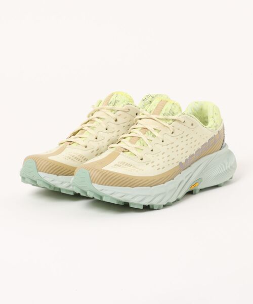 MERRELL(メレル)の「MERRELL メレル AGILITY PEAK 5 レディーススニーカー アウトドアシューズ トレイルランニング(アジリティーピーク5)(スニーカー・レディース・サンドベージュ・23.0cm/23.5cm/24.0cm/24.5cm/25.0cm)」の1枚目の写真