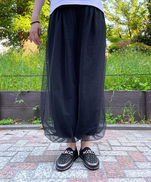 LUGG NAGG(ラグナグ)の「チェーンつきキラキラシアースリッポン(スリッポン・レディース・ブラック・23.0cm/23.5cm/24.0cm/24.5cm)」の6枚目の写真