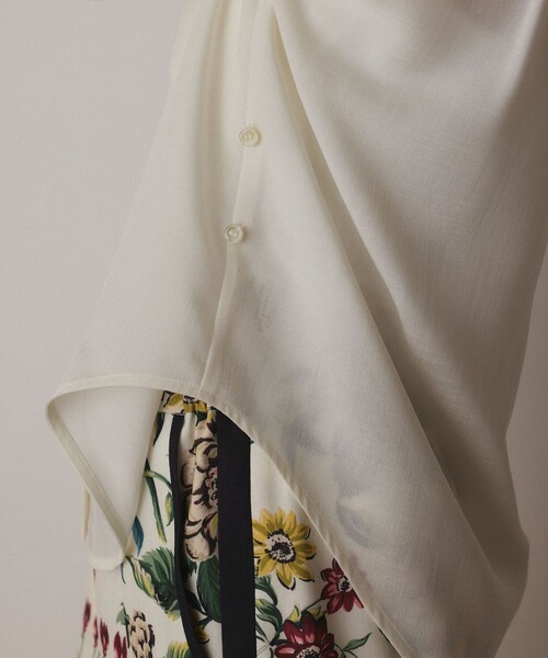 GRACE CONTINENTAL（グレースコンチネンタル）の「シアー2wayウエスタンシャツ（シャツ/ブラウス・レディース・キナリ/ベージュ/ブラック・36/38）」の10枚目の写真