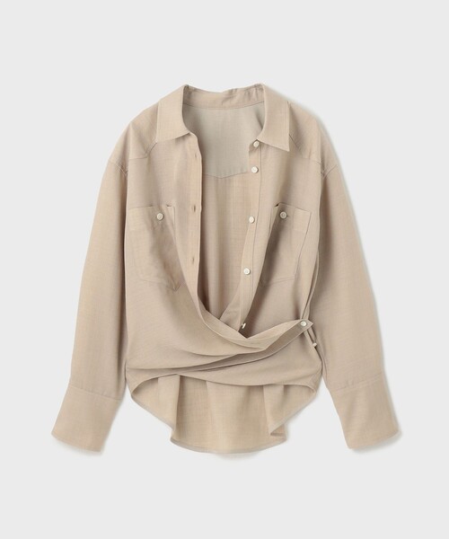 GRACE CONTINENTAL（グレースコンチネンタル）の「シアー2wayウエスタンシャツ（シャツ/ブラウス・レディース・キナリ/ベージュ/ブラック・36/38）」の19枚目の写真