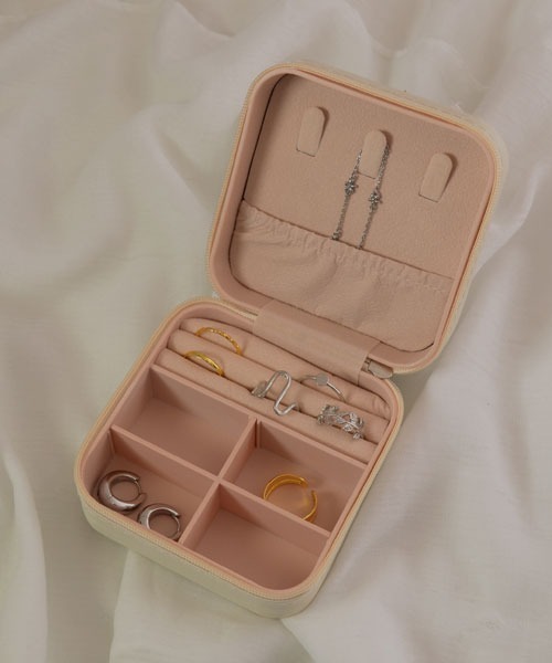 セール】【resonance】ツイードデザイン アクセサリーケース