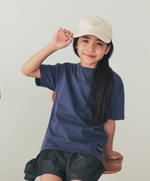 ZERO standerd(ゼロスタンダード)の「zero standard/ゼロスタンダード BASIC Tシャツ(Tシャツ/カットソー・キッズ・オフホワイト/グレー/ネイビー/アイボリー/チャコールグレー/ブラック/ベージュ・110cm/100cm/120cm/130cm/150cm/160cm/140cm)」の7枚目の写真