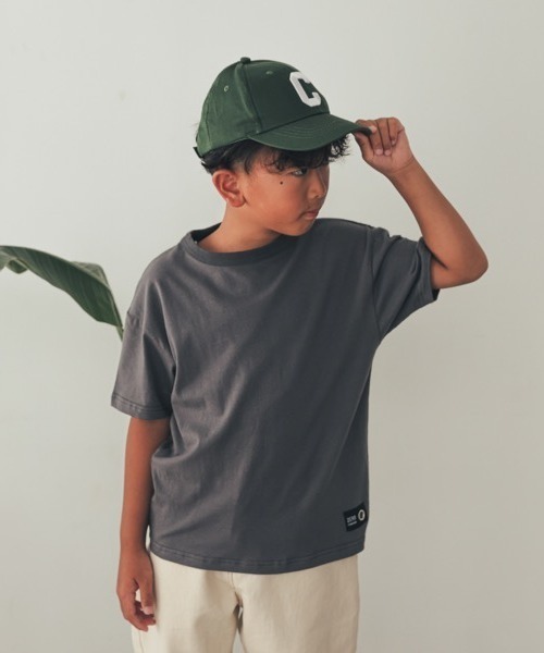 ZERO standerd(ゼロスタンダード)の「zero standard/ゼロスタンダード BASIC Tシャツ(Tシャツ/カットソー・キッズ・オフホワイト/グレー/ネイビー/アイボリー/チャコールグレー/ブラック/ベージュ・110cm/100cm/120cm/130cm/150cm/160cm/140cm)」の5枚目の写真