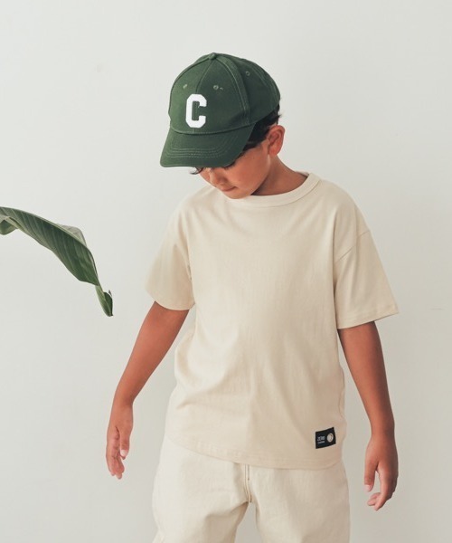 ZERO standerd(ゼロスタンダード)の「zero standard/ゼロスタンダード BASIC Tシャツ(Tシャツ/カットソー・キッズ・オフホワイト/グレー/ネイビー/アイボリー/チャコールグレー/ブラック/ベージュ・110cm/100cm/120cm/130cm/150cm/160cm/140cm)」の3枚目の写真