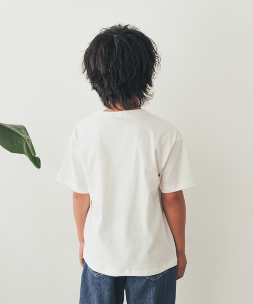 ZERO standerd(ゼロスタンダード)の「zero standard/ゼロスタンダード BASIC Tシャツ(Tシャツ/カットソー・キッズ・オフホワイト/グレー/ネイビー/アイボリー/チャコールグレー/ブラック/ベージュ・110cm/100cm/120cm/130cm/150cm/160cm/140cm)」の15枚目の写真