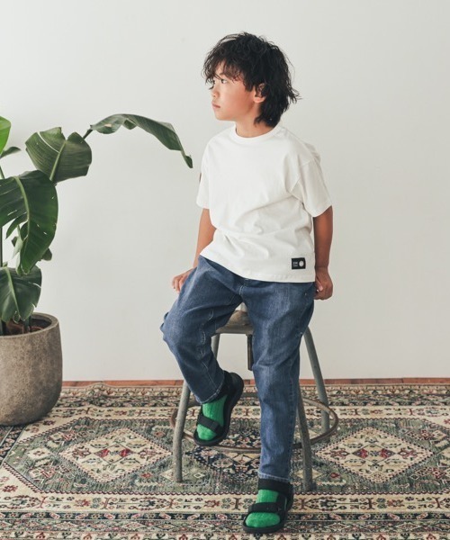ZERO standerd(ゼロスタンダード)の「zero standard/ゼロスタンダード BASIC Tシャツ(Tシャツ/カットソー・キッズ・オフホワイト/グレー/ネイビー/アイボリー/チャコールグレー/ブラック/ベージュ・110cm/100cm/120cm/130cm/150cm/160cm/140cm)」の14枚目の写真