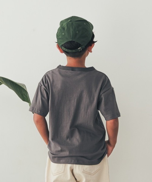 ZERO standerd(ゼロスタンダード)の「zero standard/ゼロスタンダード BASIC Tシャツ(Tシャツ/カットソー・キッズ・オフホワイト/グレー/ネイビー/アイボリー/チャコールグレー/ブラック/ベージュ・110cm/100cm/120cm/130cm/150cm/160cm/140cm)」の8枚目の写真