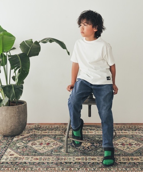 ZERO standerd(ゼロスタンダード)の「zero standard/ゼロスタンダード BASIC Tシャツ(Tシャツ/カットソー・キッズ・オフホワイト/グレー/ネイビー/アイボリー/チャコールグレー/ブラック/ベージュ・110cm/100cm/120cm/130cm/150cm/160cm/140cm)」の13枚目の写真