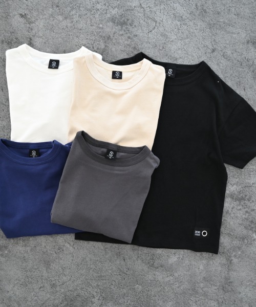 ZERO standerd(ゼロスタンダード)の「zero standard/ゼロスタンダード BASIC Tシャツ(Tシャツ/カットソー・キッズ・オフホワイト/グレー/ネイビー/アイボリー/チャコールグレー/ブラック/ベージュ・110cm/100cm/120cm/130cm/150cm/160cm/140cm)」の19枚目の写真