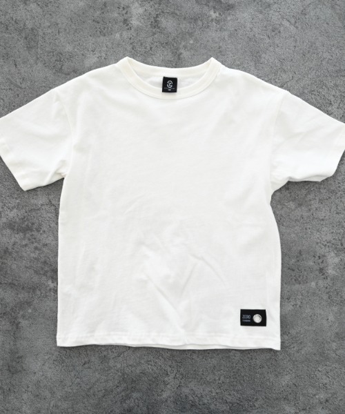 ZERO standerd(ゼロスタンダード)の「zero standard/ゼロスタンダード BASIC Tシャツ(Tシャツ/カットソー・キッズ・オフホワイト/グレー/ネイビー/アイボリー/チャコールグレー/ブラック/ベージュ・110cm/100cm/120cm/130cm/150cm/160cm/140cm)」の16枚目の写真