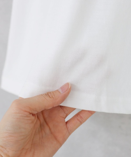 n'OrLABEL(ノアールレーベル)の「タックボリュームスリーブカットソー(Tシャツ/カットソー・レディース・ブラック/ネイビー/ラベンダー/オフホワイト・1/2)」の12枚目の写真