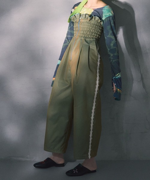 THE GOODLAND MARKET（ザグッドランドマーケット）の「cwtch　2WAY PANTS（その他パンツ・レディース・ライトカーキ/パープル・FREE）」の3枚目の写真