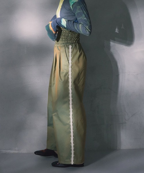 THE GOODLAND MARKET（ザグッドランドマーケット）の「cwtch　2WAY PANTS（その他パンツ・レディース・ライトカーキ/パープル・FREE）」の4枚目の写真