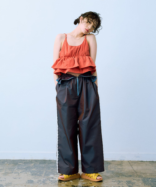 THE GOODLAND MARKET（ザグッドランドマーケット）の「cwtch　2WAY PANTS（その他パンツ・レディース・ライトカーキ/パープル・FREE）」の15枚目の写真