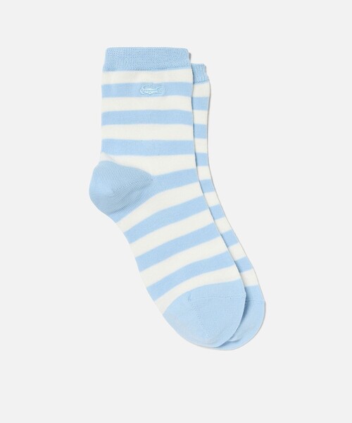 LACOSTE（ラコステ）の「マリンボーダーミドルソックス（ソックス/靴下・レディース・ネイビー/グリーン/ピンク/ブルー・24.0cm）」の3枚目の写真