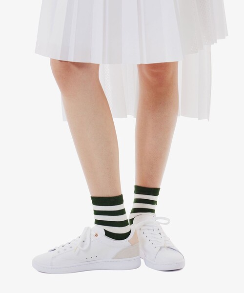 LACOSTE（ラコステ）の「マリンボーダーミドルソックス（ソックス/靴下・レディース・ネイビー/グリーン/ピンク/ブルー・24.0cm）」の6枚目の写真