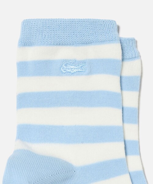 LACOSTE（ラコステ）の「マリンボーダーミドルソックス（ソックス/靴下・レディース・ネイビー/グリーン/ピンク/ブルー・24.0cm）」の9枚目の写真