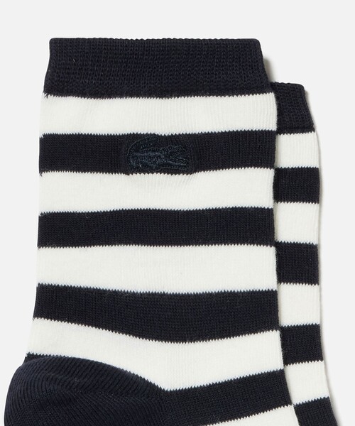 LACOSTE（ラコステ）の「マリンボーダーミドルソックス（ソックス/靴下・レディース・ネイビー/グリーン/ピンク/ブルー・24.0cm）」の10枚目の写真