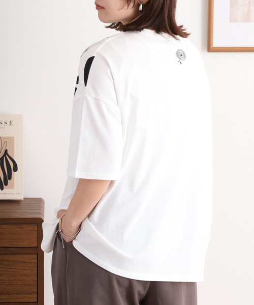 BARNDOOR(バーンドア)の「BARNDOOR 20天竺箔PtドルマンTシャツ(Tシャツ/カットソー・レディース・ホワイト系2/ホワイト系1/ホワイト系3/ホワイト系4・FREE)」の14枚目の写真