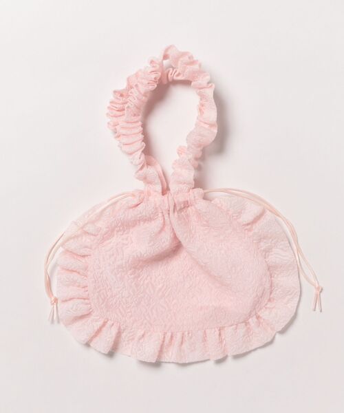 HONEY MI HONEY（ハニーミーハニー）の「organdy frill sheer bag（ハンドバッグ・レディース・ラベンダー/ピンク/ブラック・FREE）」の3枚目の写真