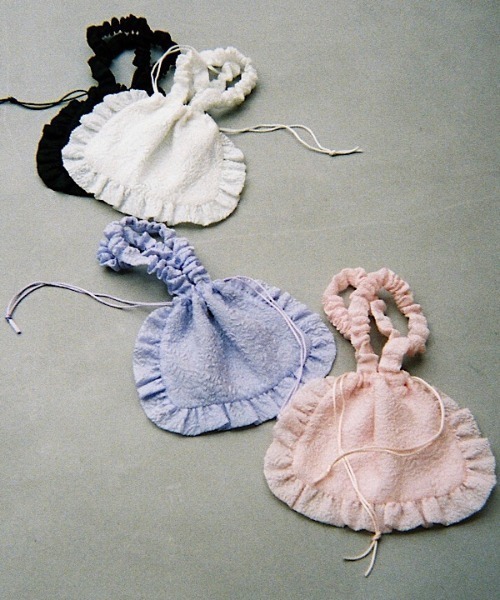 HONEY MI HONEY（ハニーミーハニー）の「organdy frill sheer bag（ハンドバッグ・レディース・ラベンダー/ピンク/ブラック・FREE）」の13枚目の写真