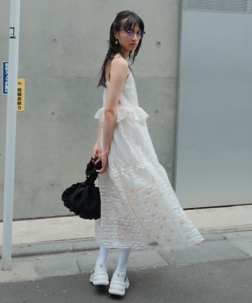 HONEY MI HONEY（ハニーミーハニー）の「organdy frill sheer bag（ハンドバッグ・レディース・ラベンダー/ピンク/ブラック・FREE）」の16枚目の写真