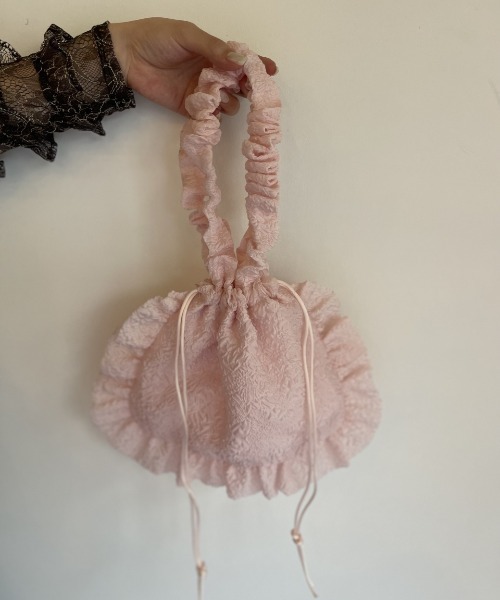 HONEY MI HONEY（ハニーミーハニー）の「organdy frill sheer bag（ハンドバッグ・レディース・ラベンダー/ピンク/ブラック・FREE）」の18枚目の写真